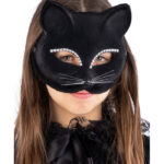 Μάσκα Προσώπου Γάτα Με Στρασάκια