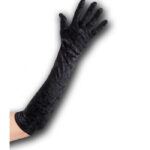 Μαύρα Γάντια Τύπου Βελούδινα 50cm