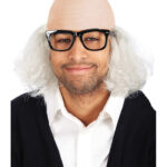 Περούκα Φαλάκρα Γέρου Με Γυαλιά