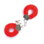 Χειροπέδες Με Κόκκινο Γουνάκι