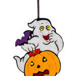 Διακοσμητικό Κρεμαστό Halloween Φάντασμα 25cm
