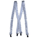 Τιράντες Ασημί Με Πούλιες