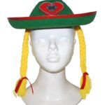 Καπέλο Βαυαρή Octoberfest Με Κοτσίδες