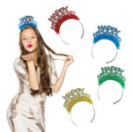 Στέκα Happy New Year Πολύχρωμες 25 τεμάχια