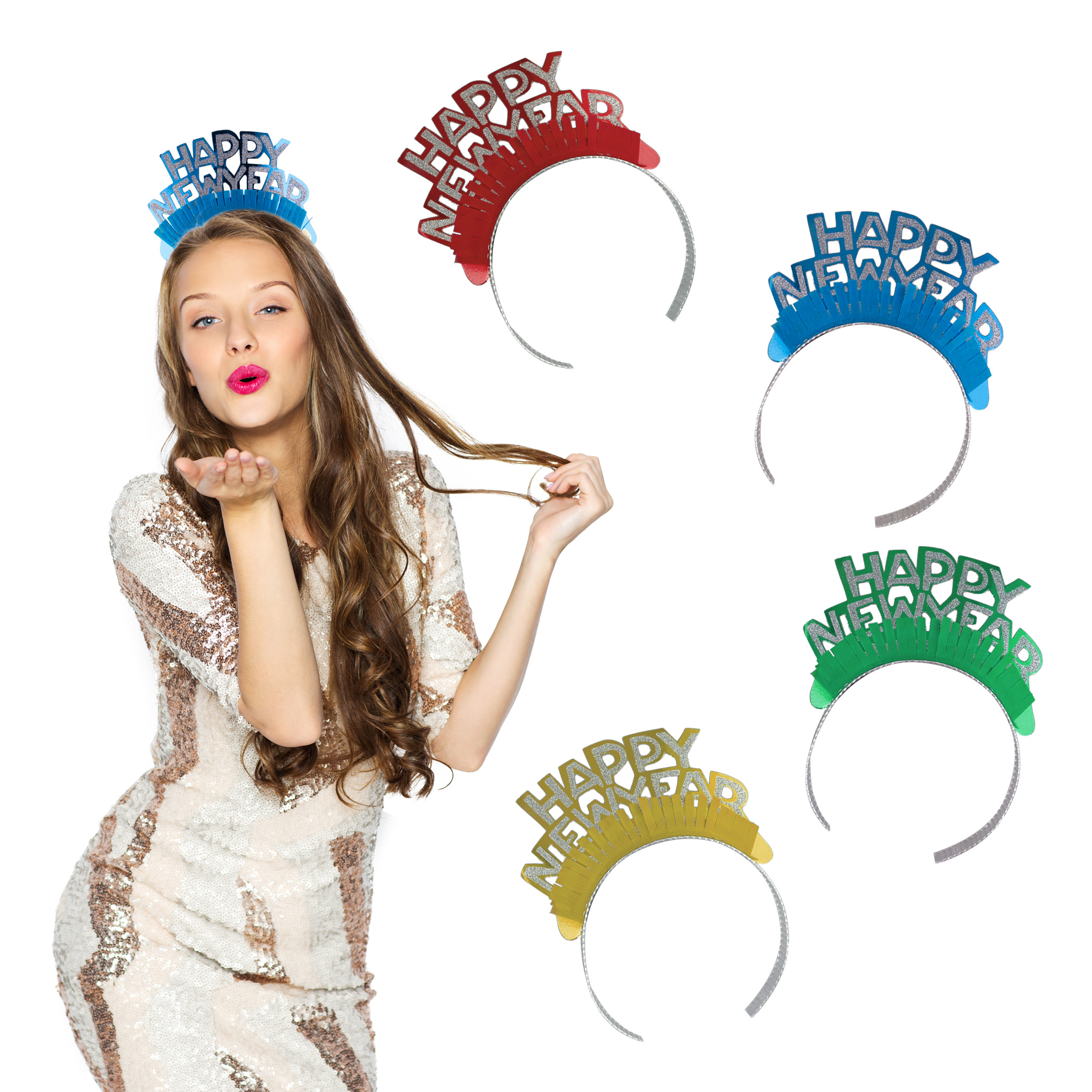 ES_66528_steka_happy_new_year_25_temaxia Στέκα Happy New Year Πολύχρωμες 25 τεμάχια - Image 1