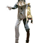 Κλόουν Πιερότος Τρόμου Με Ήχο & Κίνηση 240cm